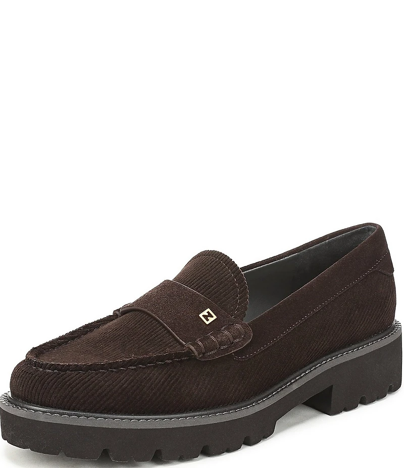 Sarto by Franco Sarto Saffron Corduroy Lug Sole Loafers