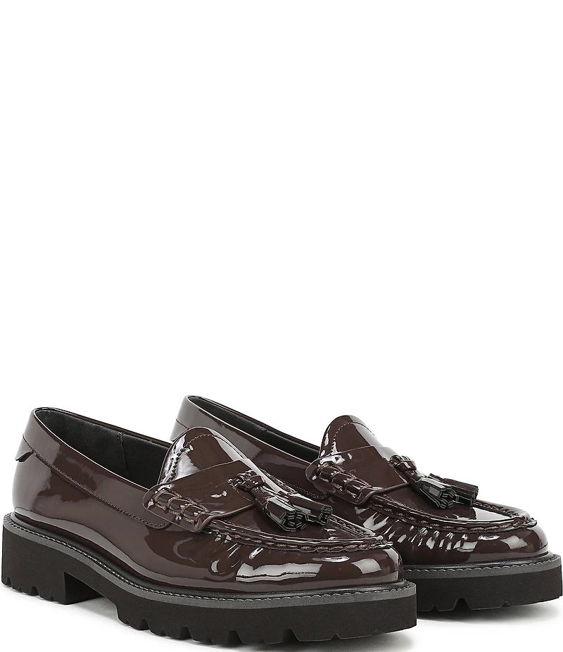 Sarto by Franco Sarto Sarika Patent Tassel Lug Loafers
