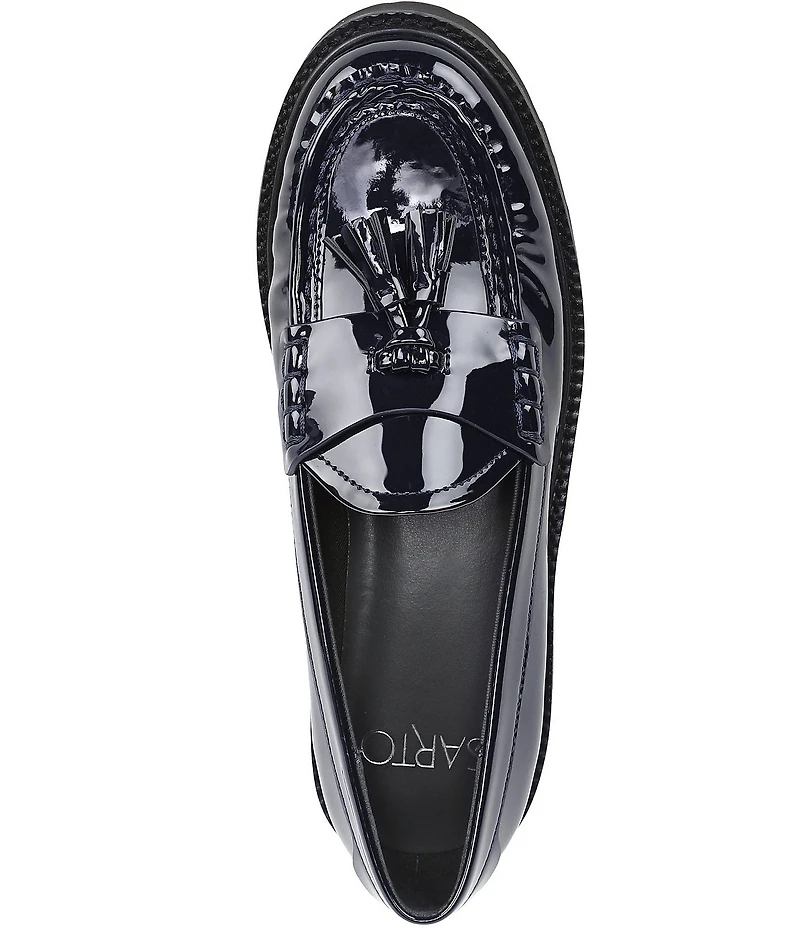 Sarto by Franco Sarto Sarika Patent Tassel Lug Loafers
