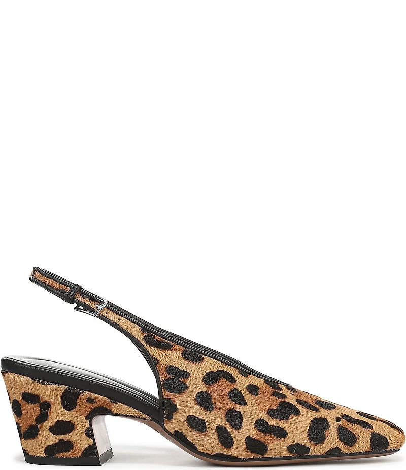 Sarto by Franco Sarto Sutton2 Leopard Print Calf Hair Slingback Pumps