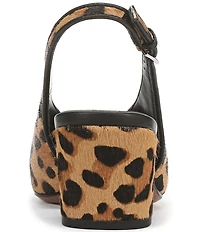 Sarto by Franco Sarto Sutton2 Leopard Print Calf Hair Slingback Pumps