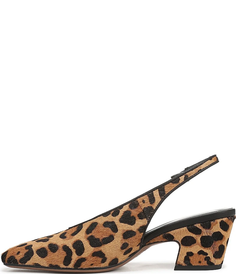 Sarto by Franco Sarto Sutton2 Leopard Print Calf Hair Slingback Pumps