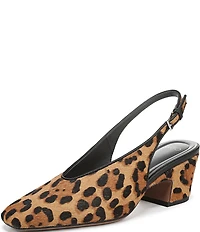 Sarto by Franco Sarto Sutton2 Leopard Print Calf Hair Slingback Pumps