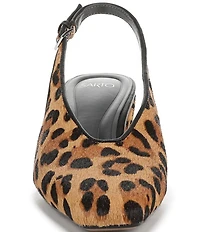 Sarto by Franco Sarto Sutton2 Leopard Print Calf Hair Slingback Pumps