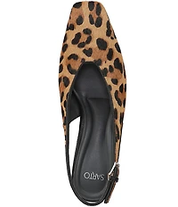 Sarto by Franco Sarto Sutton2 Leopard Print Calf Hair Slingback Pumps