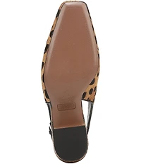 Sarto by Franco Sarto Sutton2 Leopard Print Calf Hair Slingback Pumps