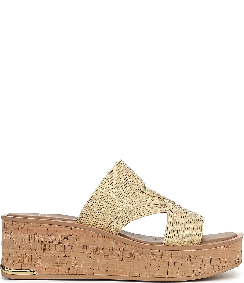 Sarto by Franco Sarto Tahani Woven Platform Wedge Slide Sandals