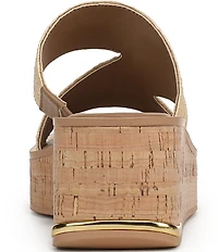 Sarto by Franco Sarto Tahani Woven Platform Wedge Slide Sandals