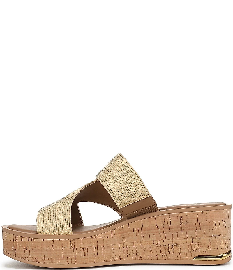 Sarto by Franco Sarto Tahani Woven Platform Wedge Slide Sandals