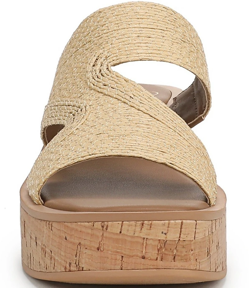 Sarto by Franco Sarto Tahani Woven Platform Wedge Slide Sandals