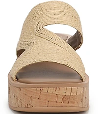 Sarto by Franco Sarto Tahani Woven Platform Wedge Slide Sandals