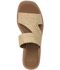 Sarto by Franco Sarto Tahani Woven Platform Wedge Slide Sandals