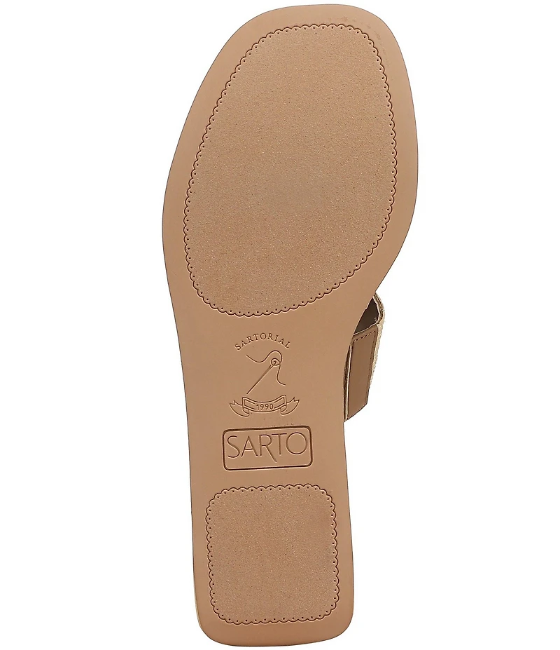 Sarto by Franco Sarto Tahani Woven Platform Wedge Slide Sandals