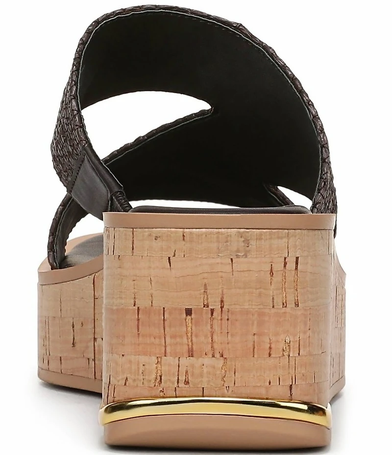 Sarto by Franco Sarto Tahani Woven Platform Wedge Slide Sandals