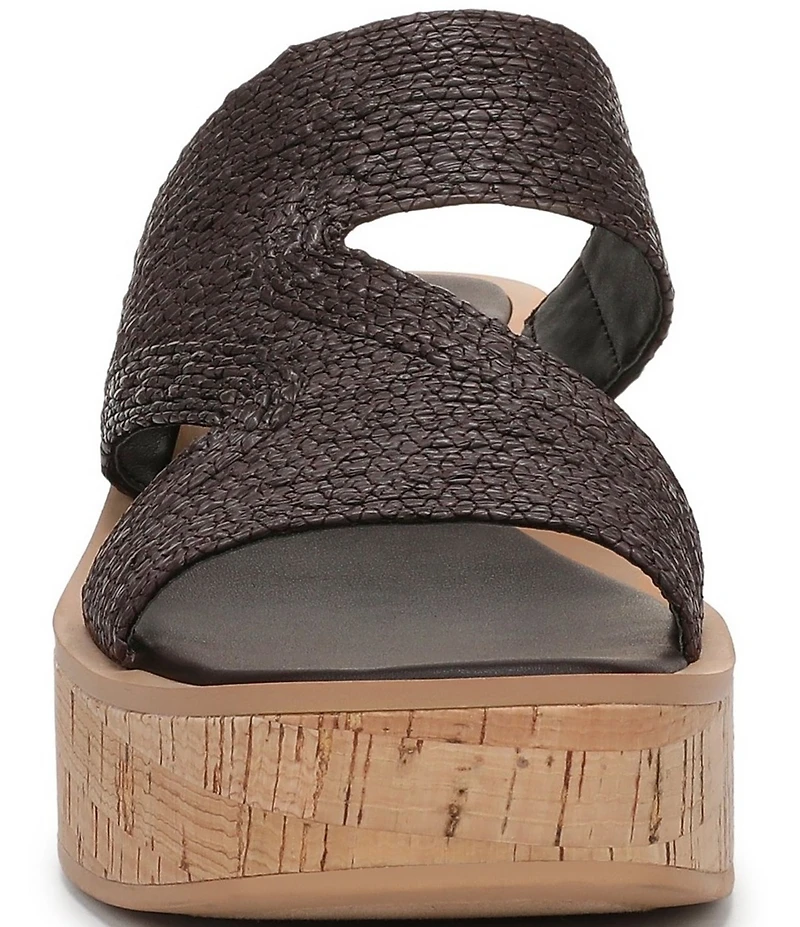Sarto by Franco Sarto Tahani Woven Platform Wedge Slide Sandals
