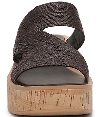 Sarto by Franco Sarto Tahani Woven Platform Wedge Slide Sandals