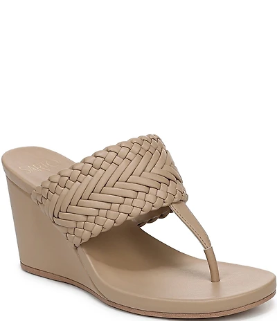 Sarto by Franco Sarto Talea Braided Wedge Thong Slide Sandals