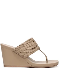Sarto by Franco Sarto Talea Braided Wedge Thong Slide Sandals