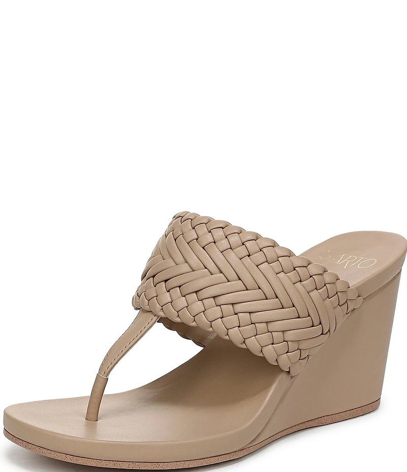 Sarto by Franco Sarto Talea Braided Wedge Thong Slide Sandals