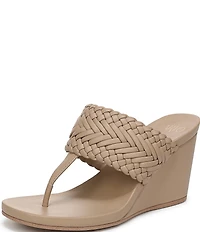 Sarto by Franco Sarto Talea Braided Wedge Thong Slide Sandals