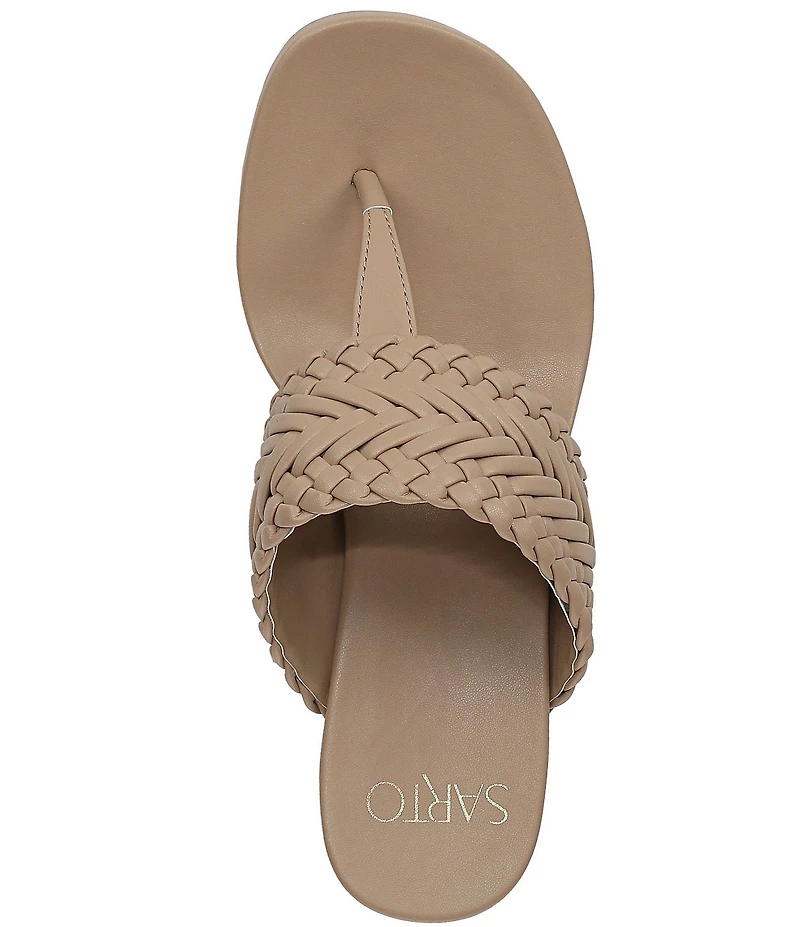 Sarto by Franco Sarto Talea Braided Wedge Thong Slide Sandals