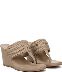 Sarto by Franco Sarto Talea Braided Wedge Thong Slide Sandals