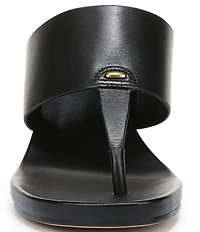 Sarto by Franco Sarto Talea Leather Wedge Thong Slide Sandals