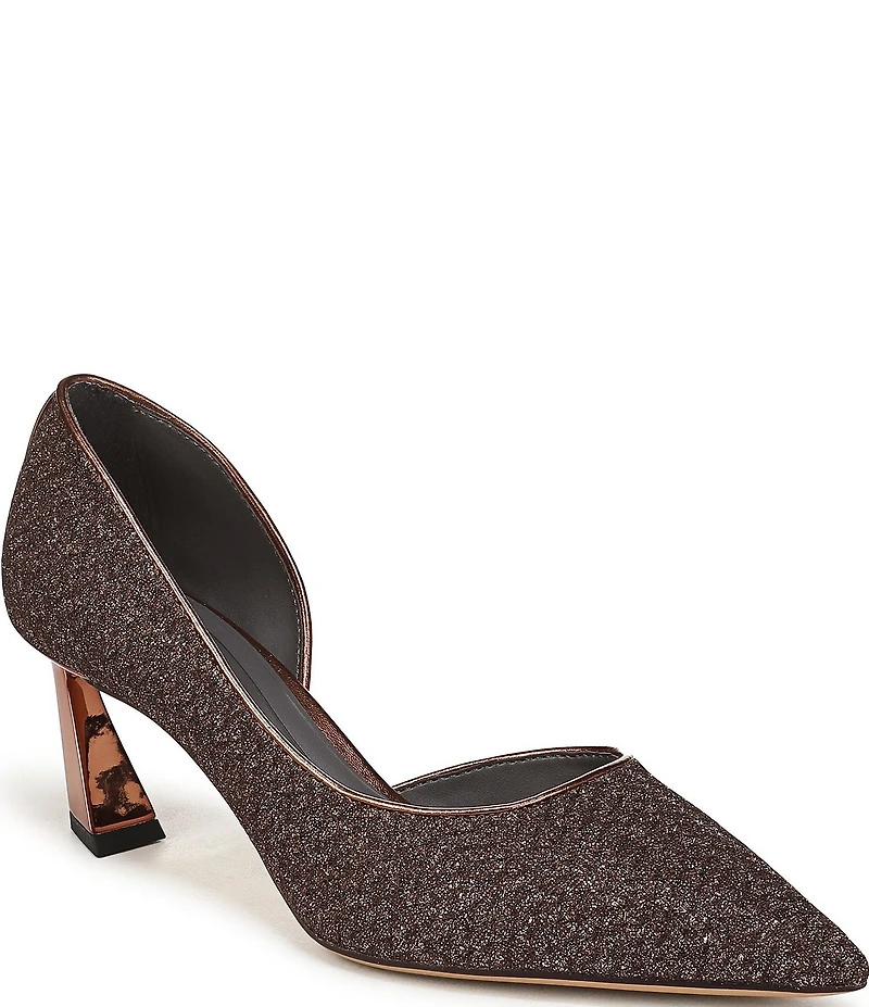 Sarto by Franco Sarto Tawny 2 Textured Glitter Pointed Toe d'Orsay Pumps