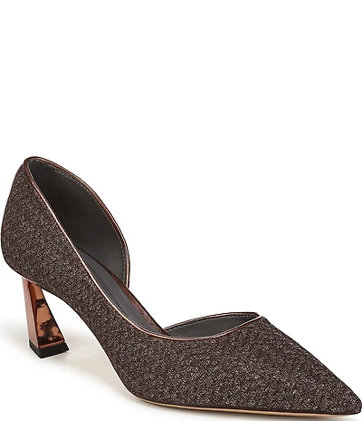 Sarto by Franco Sarto Tawny 2 Textured Glitter Pointed Toe d'Orsay Pumps