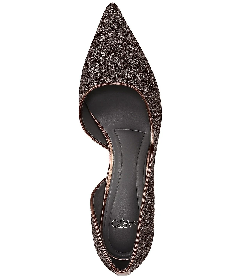 Sarto by Franco Sarto Tawny 2 Textured Glitter Pointed Toe d'Orsay Pumps