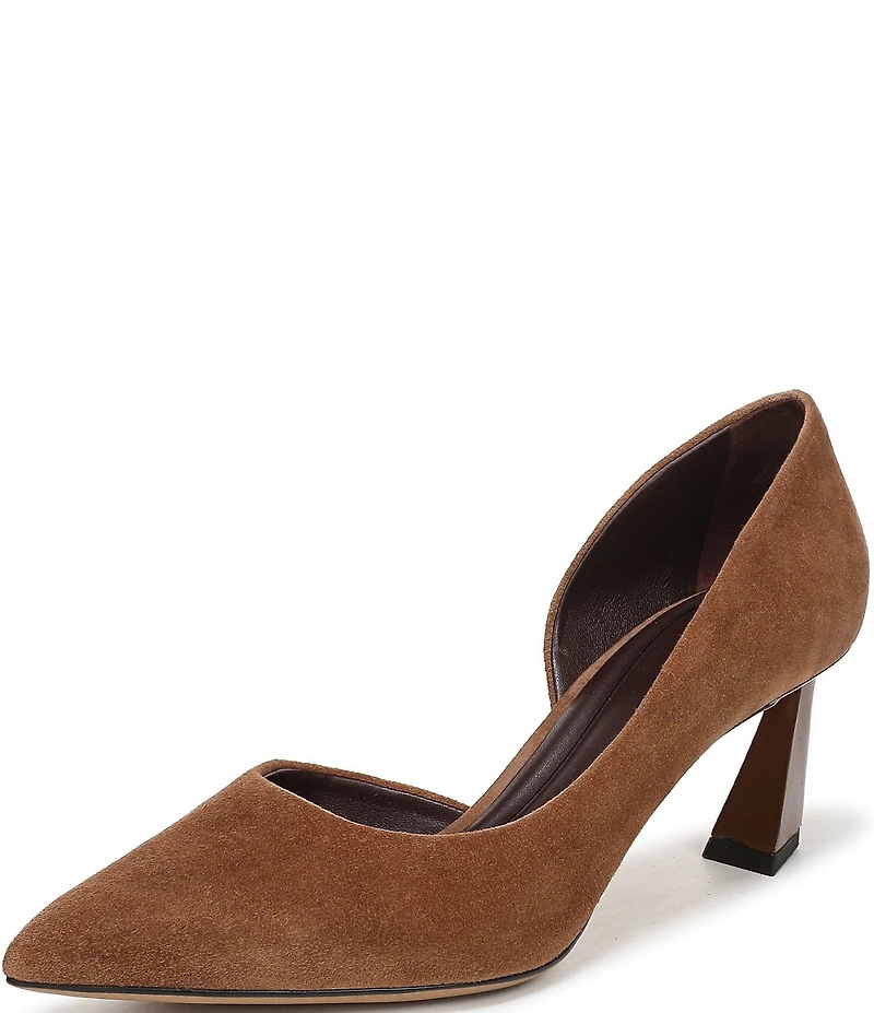 Sarto by Franco Sarto Tawny Suede Pointed Toe d'Orsay Pumps