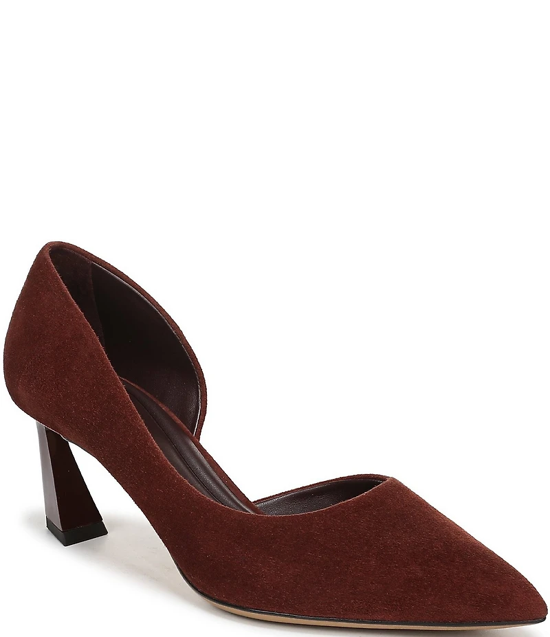 Sarto by Franco Sarto Tawny Suede Pointed Toe d'Orsay Pumps