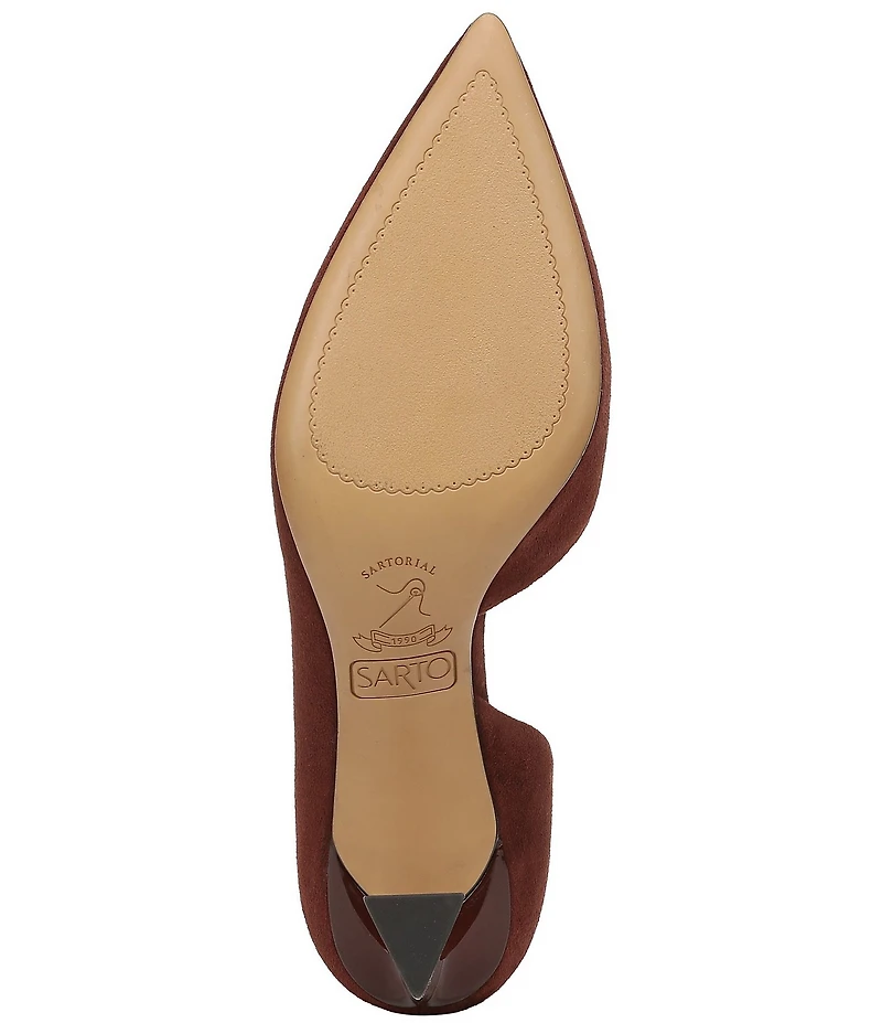 Sarto by Franco Sarto Tawny Suede Pointed Toe d'Orsay Pumps