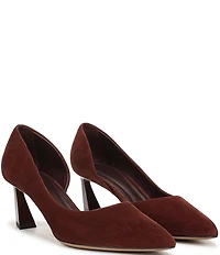 Sarto by Franco Sarto Tawny Suede Pointed Toe d'Orsay Pumps
