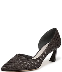 Sarto by Franco Sarto Tawny Woven Pointed Toe d'Orsay Pumps