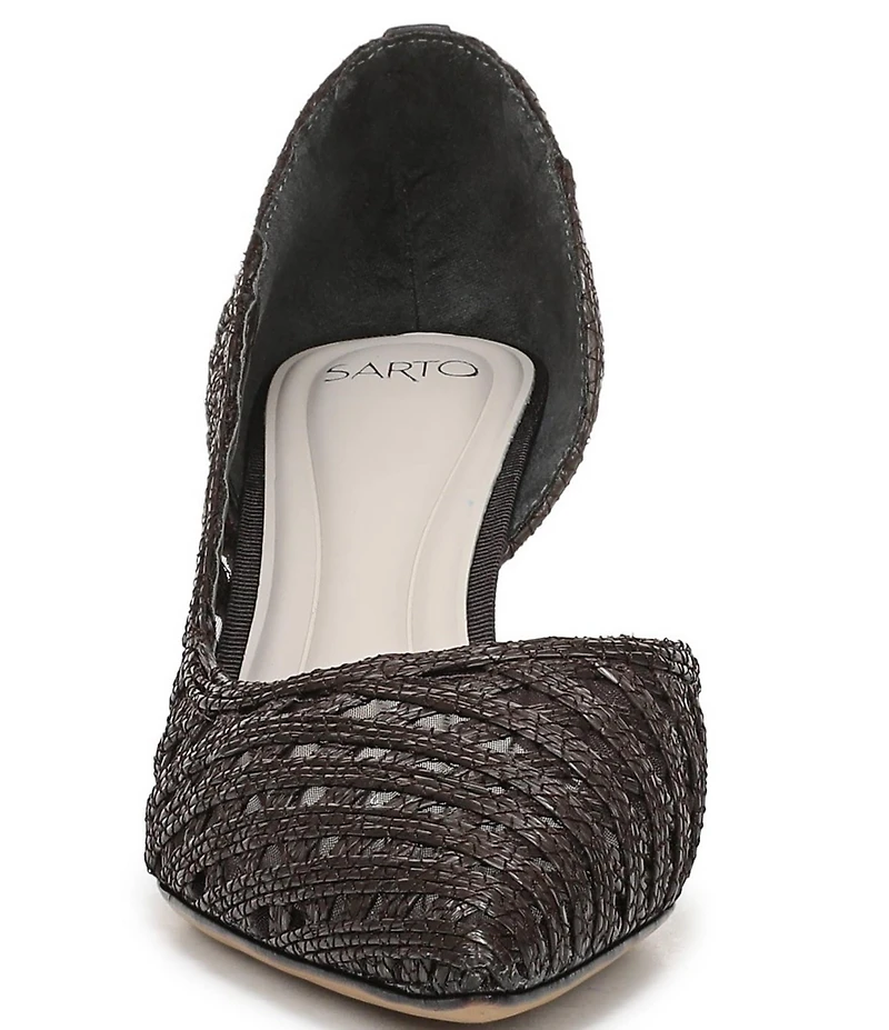 Sarto by Franco Sarto Tawny Woven Pointed Toe d'Orsay Pumps
