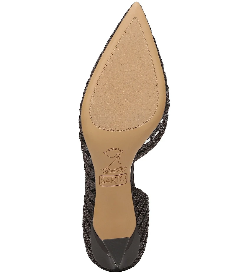 Sarto by Franco Sarto Tawny Woven Pointed Toe d'Orsay Pumps