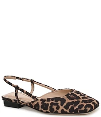 Sarto by Franco Sarto Telica Leopard Print Slingback Flats