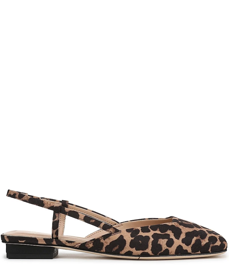 Sarto by Franco Sarto Telica Leopard Print Slingback Flats
