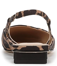 Sarto by Franco Sarto Telica Leopard Print Slingback Flats