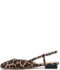 Sarto by Franco Sarto Telica Leopard Print Slingback Flats