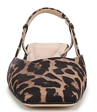 Sarto by Franco Sarto Telica Leopard Print Slingback Flats