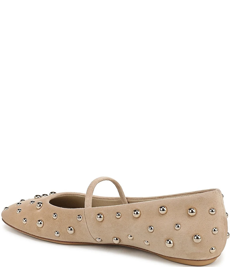 Sarto by Franco Sarto Teyana Studded Suede Mary Jane Flats