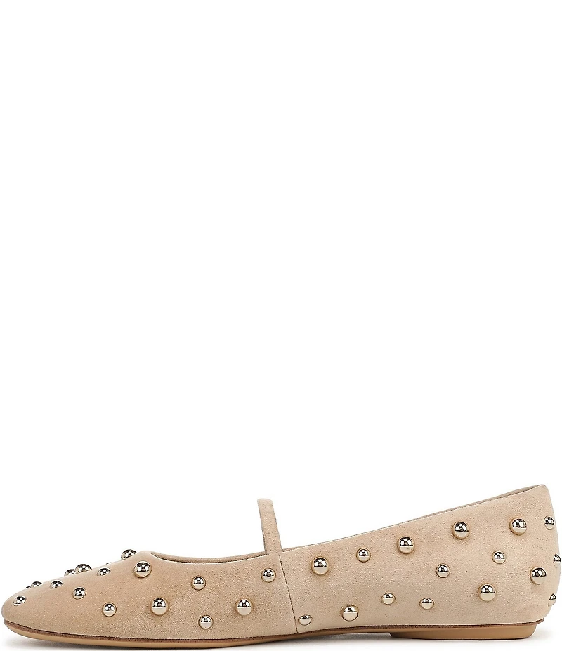 Sarto by Franco Sarto Teyana Studded Suede Mary Jane Flats
