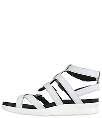 SAS Aria Leather Buckle Hardware Hook-and-Loop Gladiator Sandals
