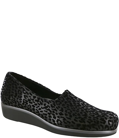 SAS Bliss Leopard Print Flex Fabric Loafers