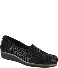 SAS Bliss Leopard Print Flex Fabric Loafers