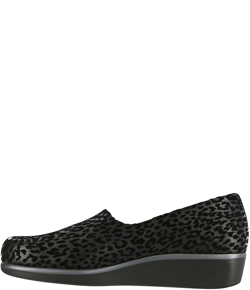 SAS Bliss Leopard Print Flex Fabric Loafers