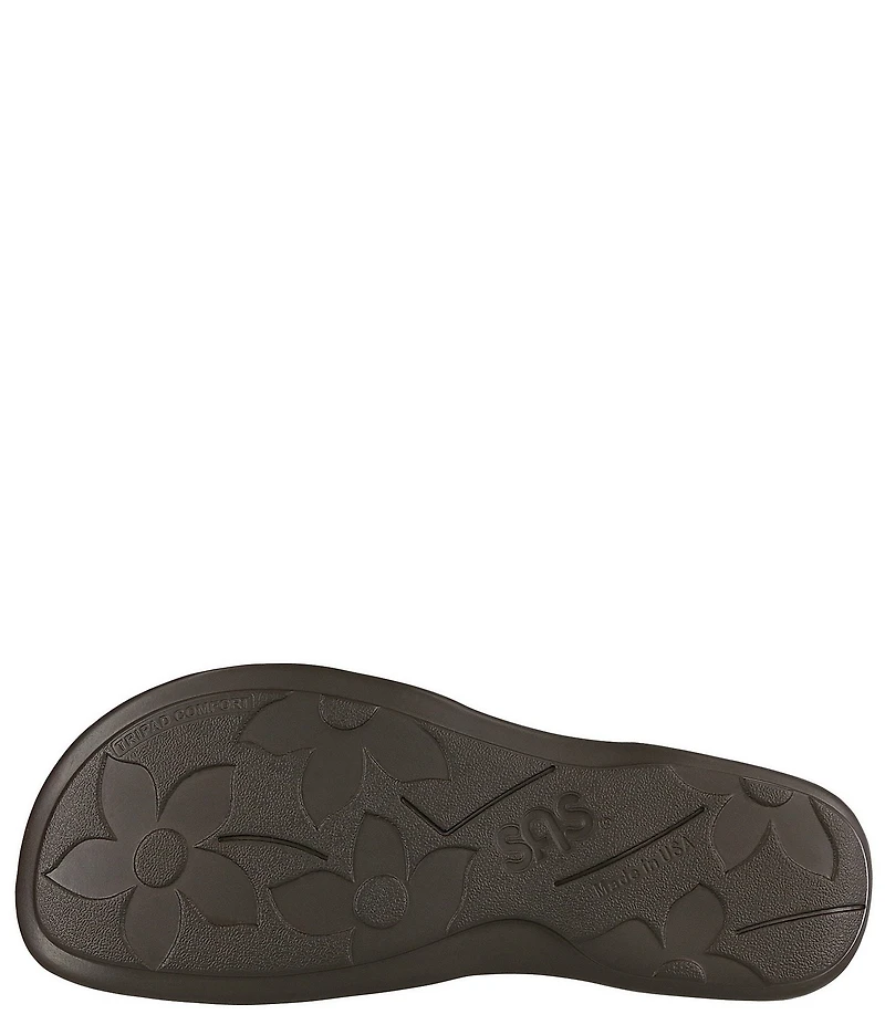 SAS Clover Multi Pattern Leather Ornamented Sandals