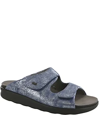 SAS Cozy Metallic Leather Slide Sandals